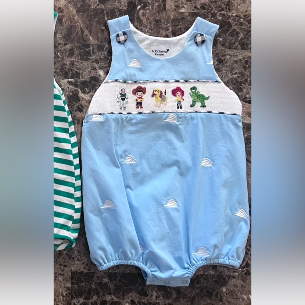 Toy Story bubble MK clothing designs 2T